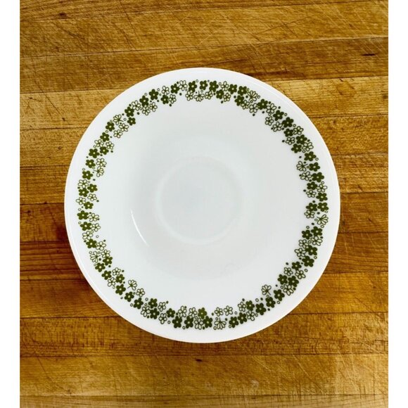 Vintage Corelle Spring Blossom/Crazy Daisy Cups & Saucers Set Of 8 Green Floral - Picture 3 of 12